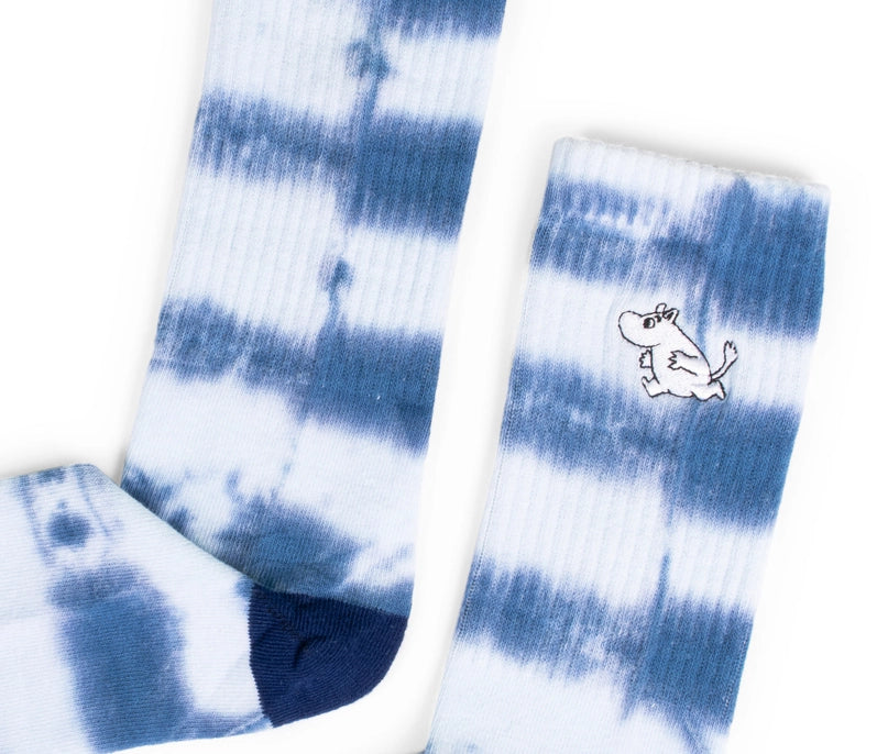Moomintroll Tie Dye Socks - Blue