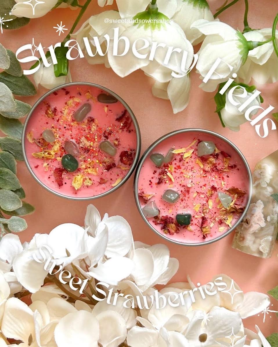 Sweet & Sowers Candle - Strawberry Fields