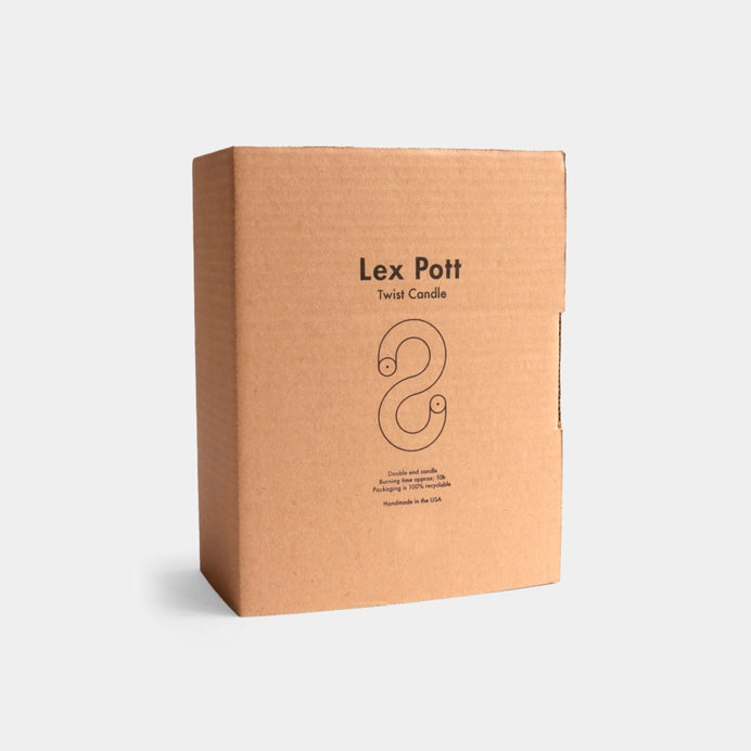 Twist Candle Sticks By Lex Pott - Black