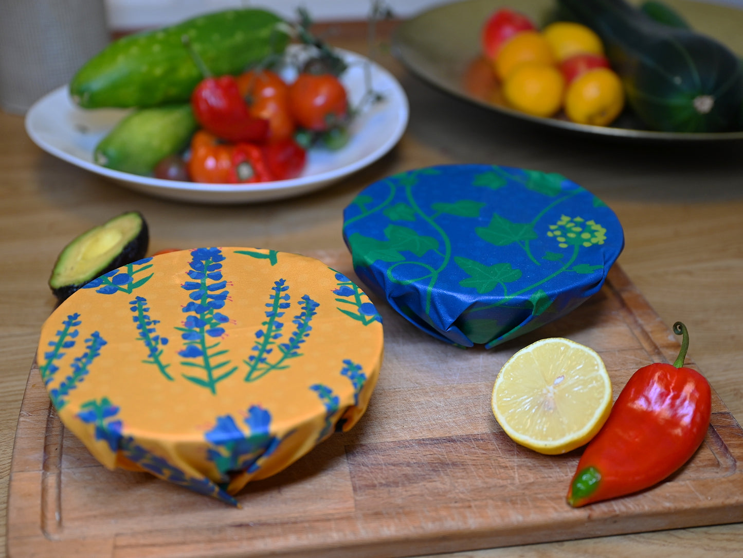 Beeswax Wrap Three-Pack - Blåeld
