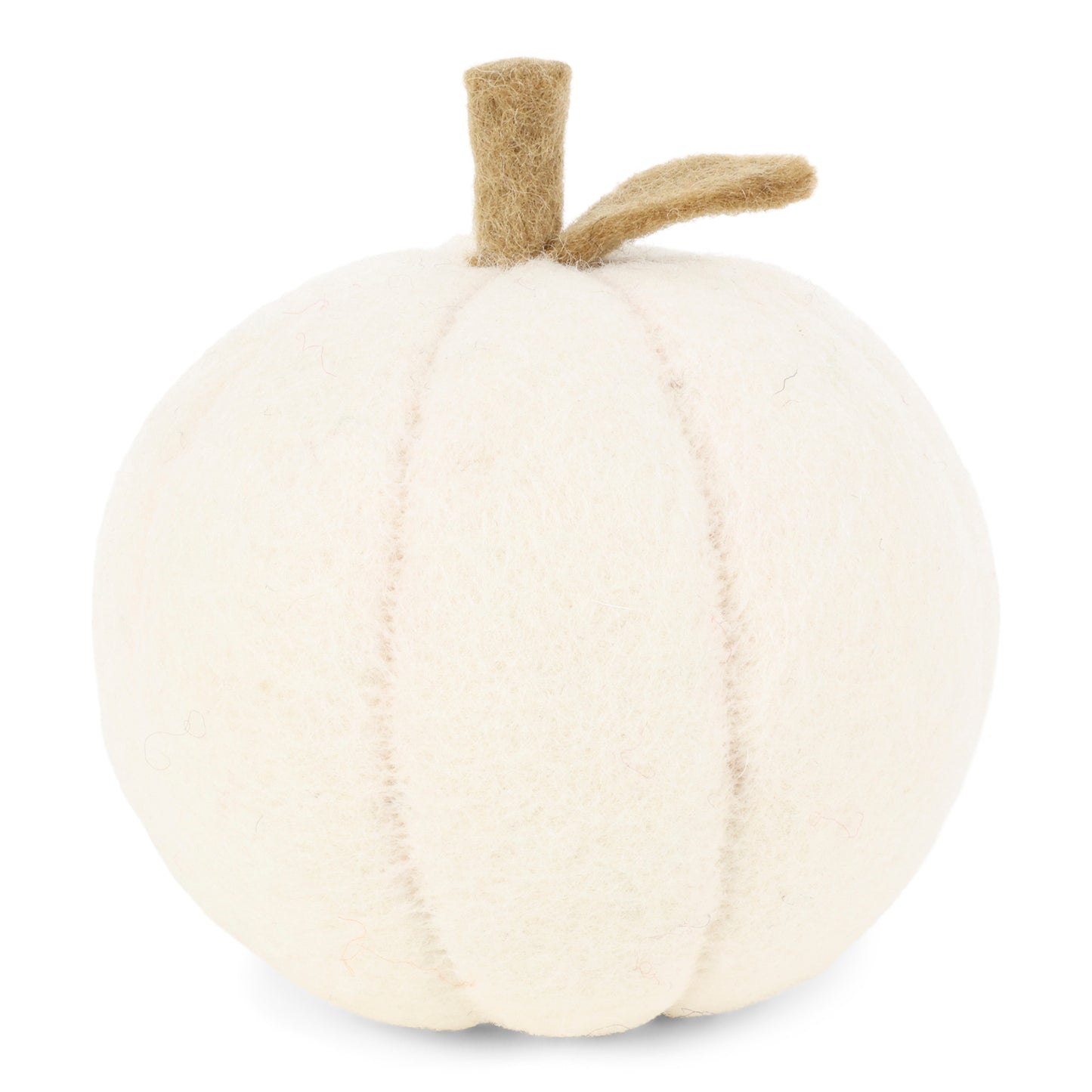 Felt Pumpkin - White