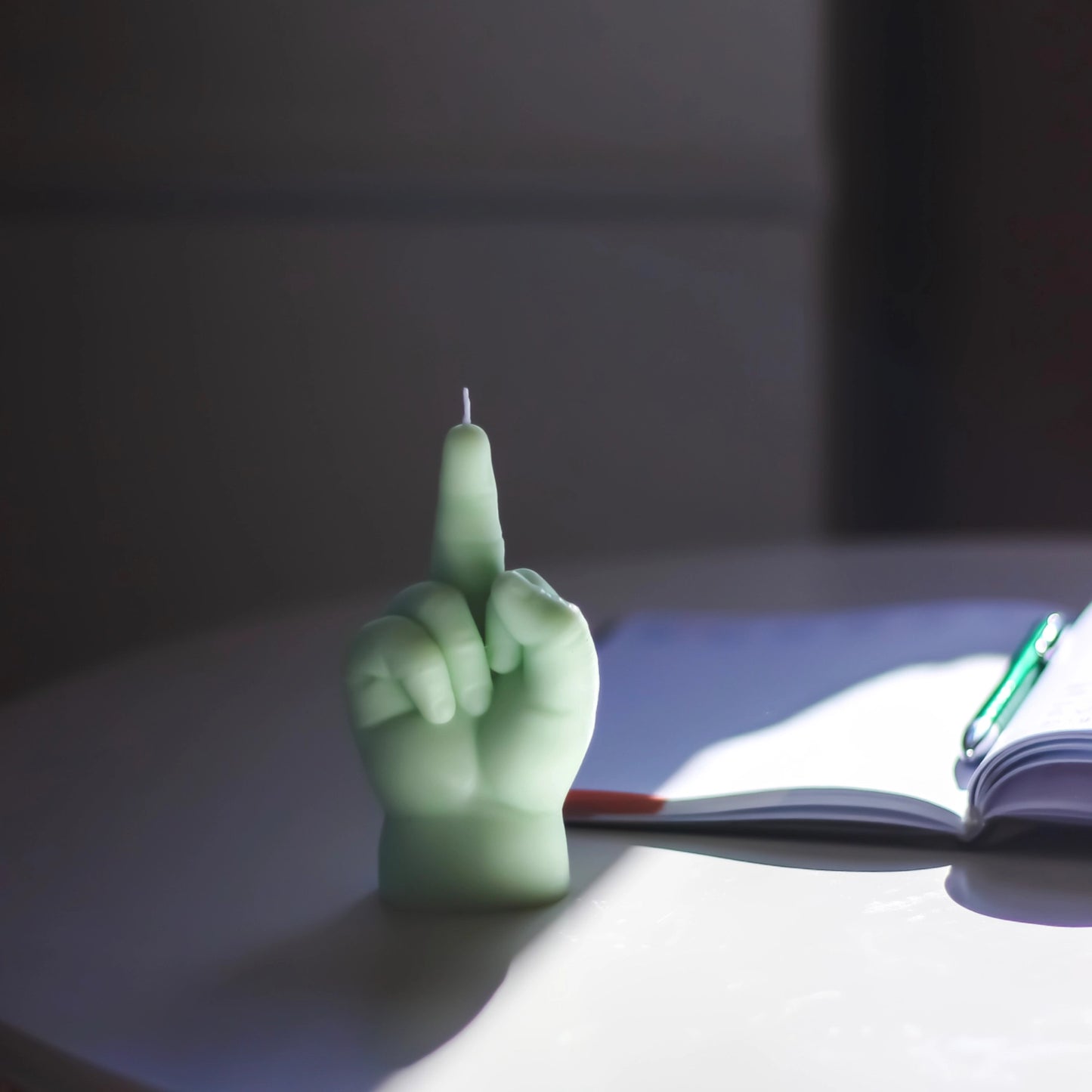 F*Ck You Candle - Baby Hand Gesture Candle Green