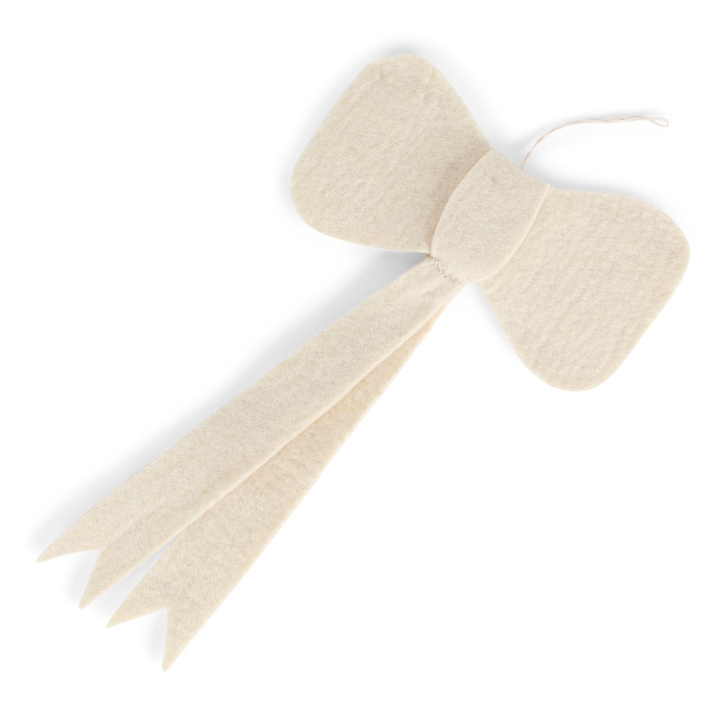 Felt White Bow - Large
