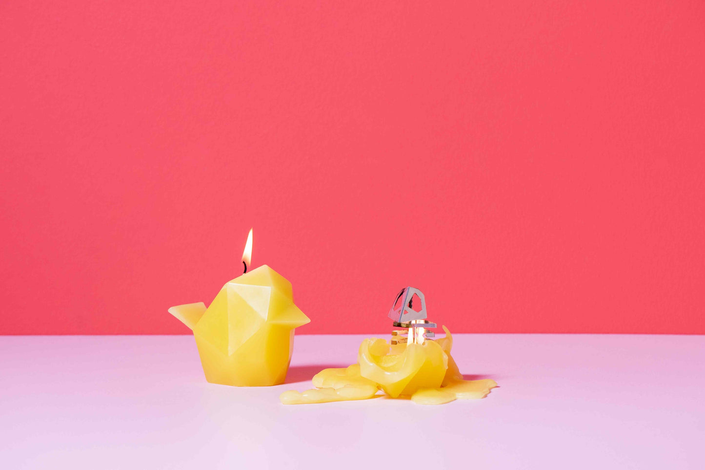 Pyropet Bibi Bird Skeleton Candle - Yellow