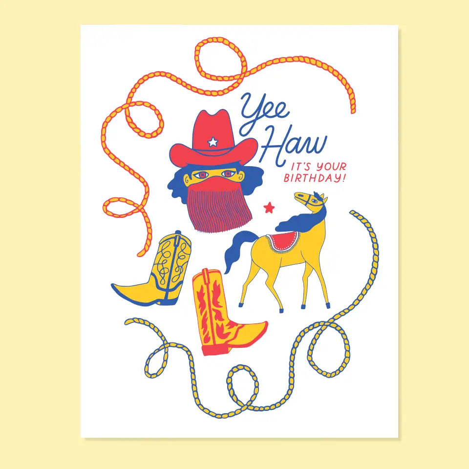 Greeting Cards - Yeehaw Bday