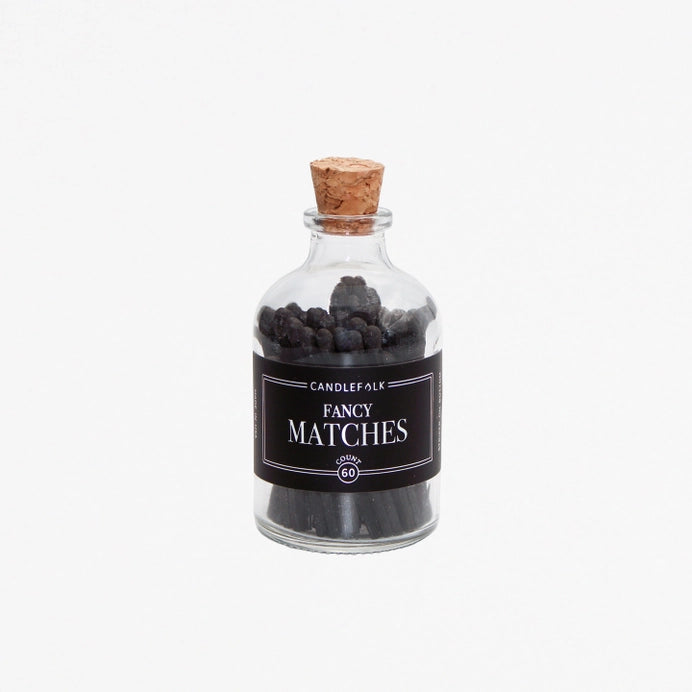 Apothecary Matches - Black & Black