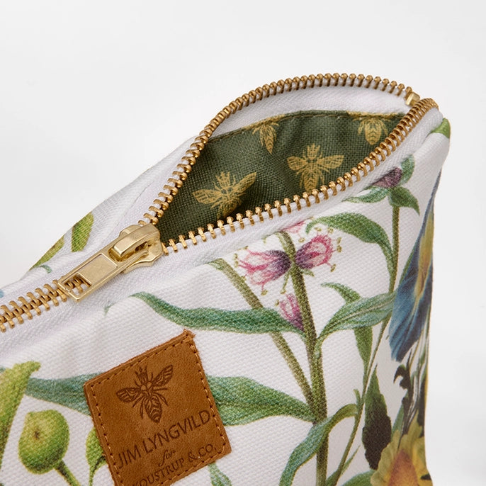 A Flower Garden Cosmetic Bag - Layflat