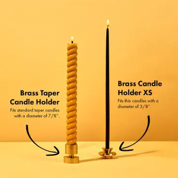 Solid Brass Candle Holder XS
