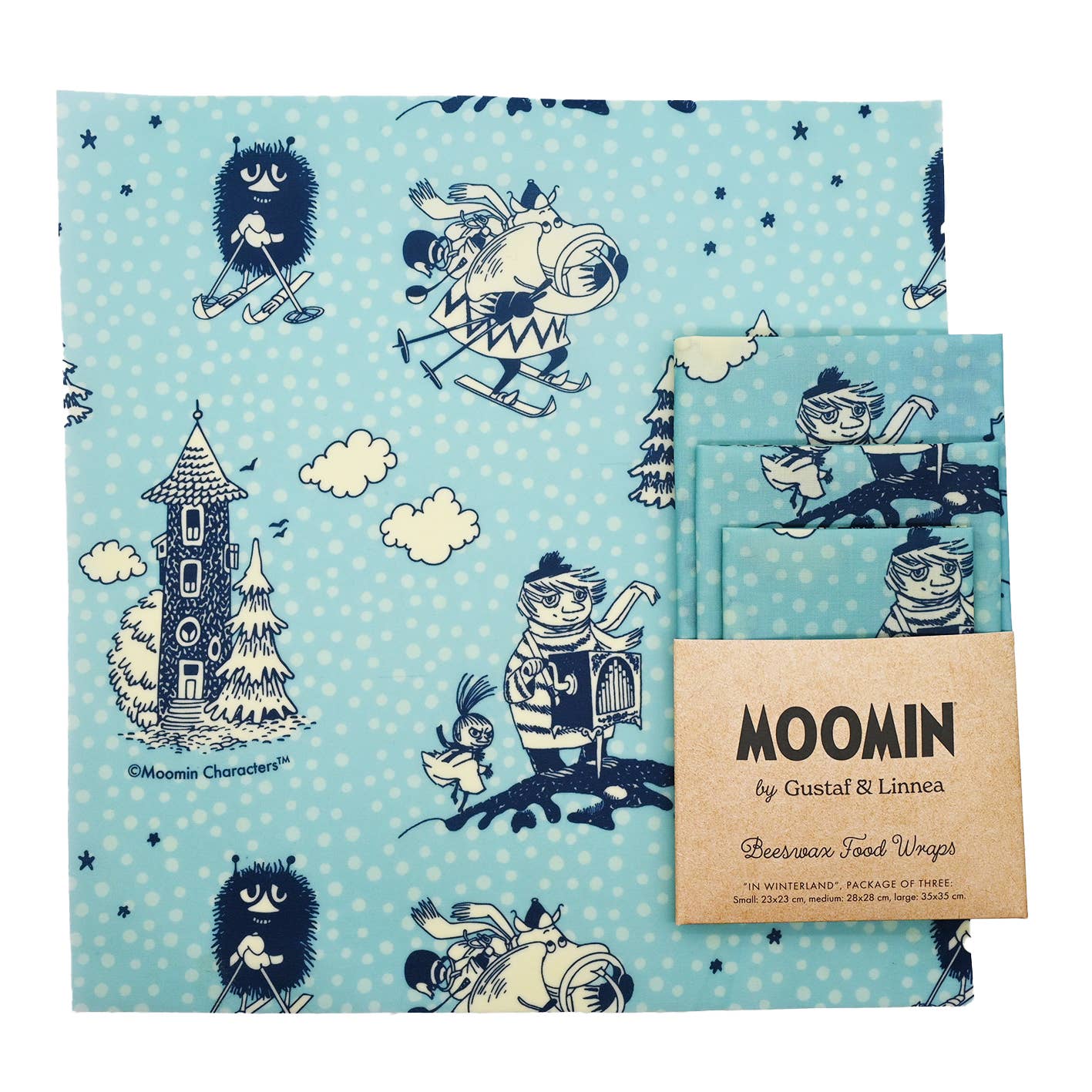 Moomin Beeswax Wrap Three-Pack - In Winterland