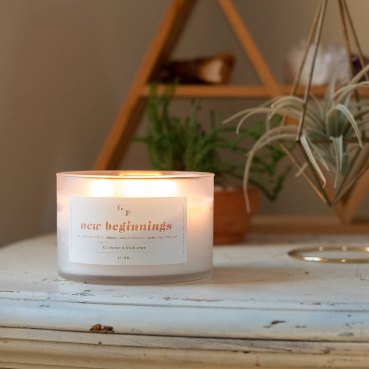 New Beginnings 16oz. 3-Wick Ritual Candle (Sparkling Citrus)