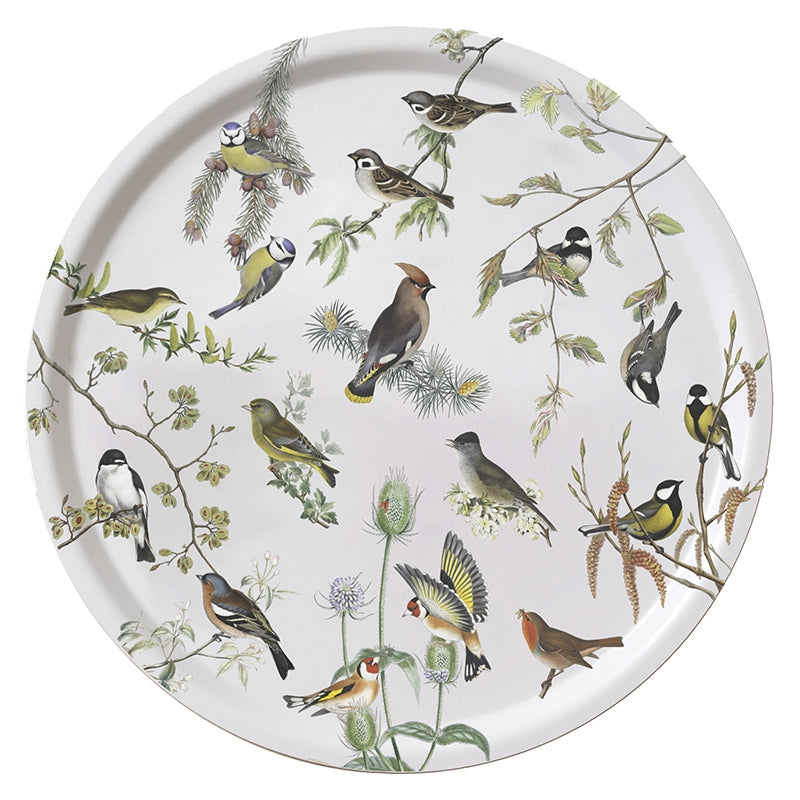 Round Tray - Garden Birds