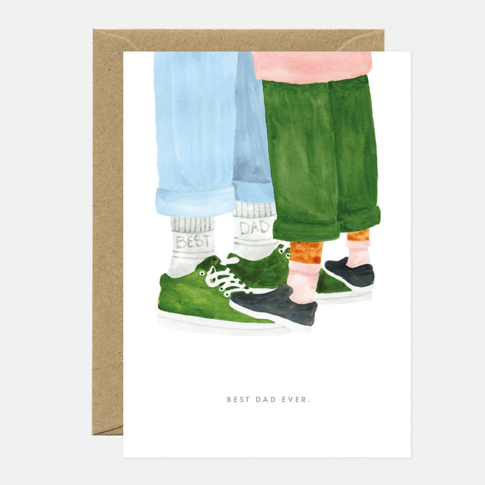 Greeting Cards - Father's Day Best Dad Socks