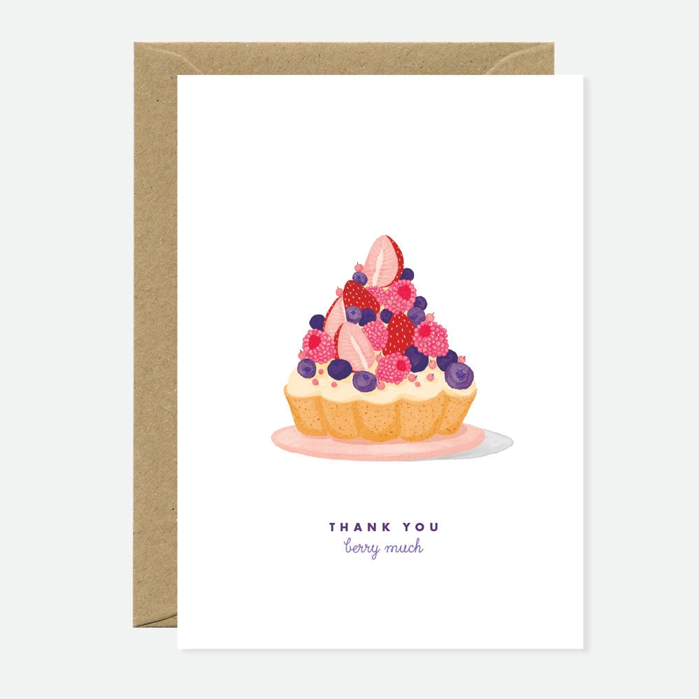 Greeting Cards - Thank You Berry Much
