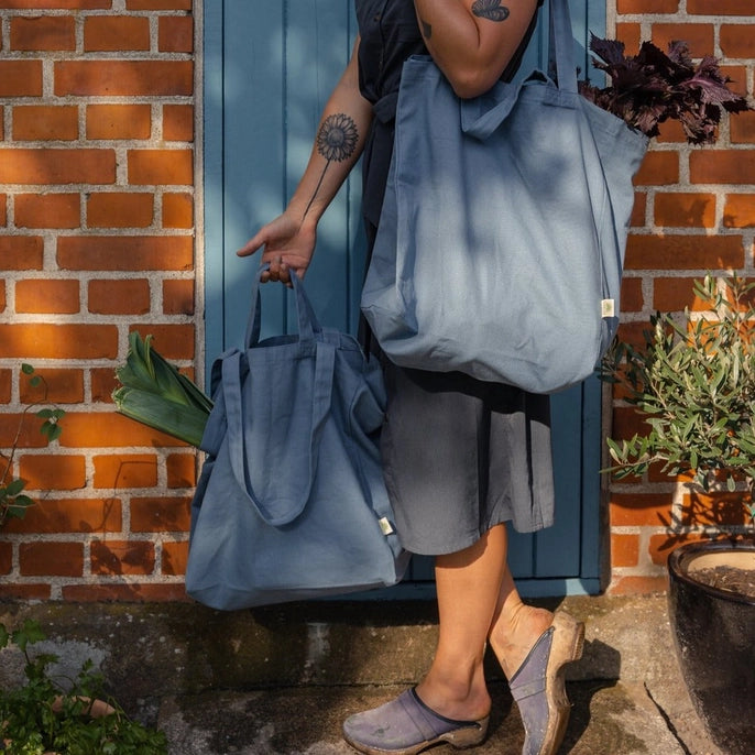 OMOM Original Organic Tote Bag - Blue