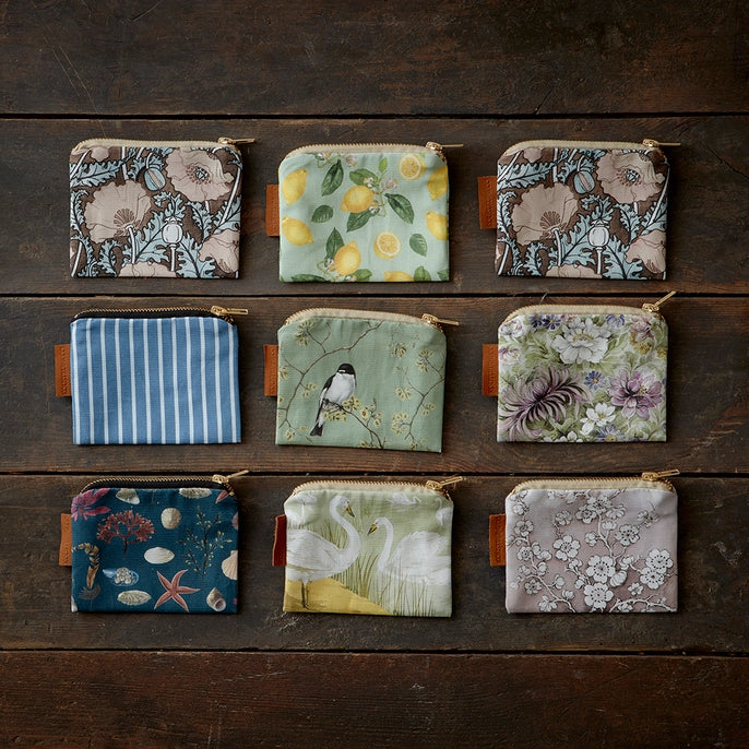 Organic Cotton Wallet - A Flower Garden