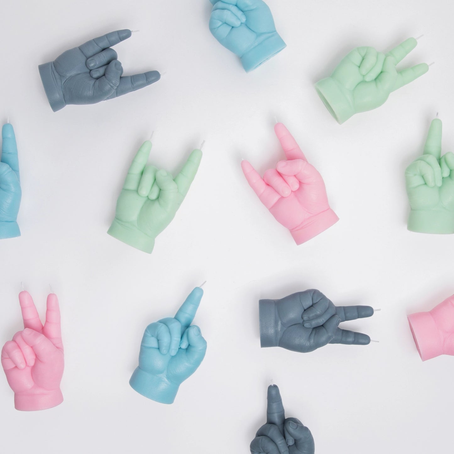 F*Ck You Candle - Baby Hand Gesture Candle Blue