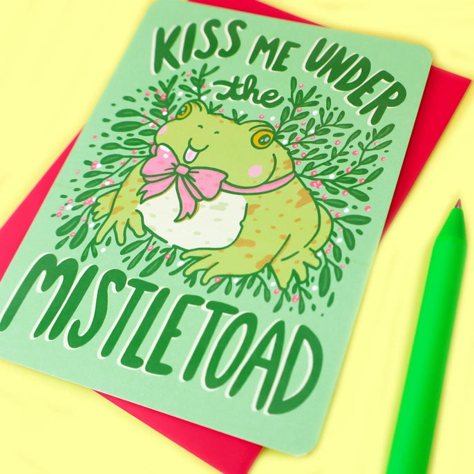 Greeting Cards - Mistletoad