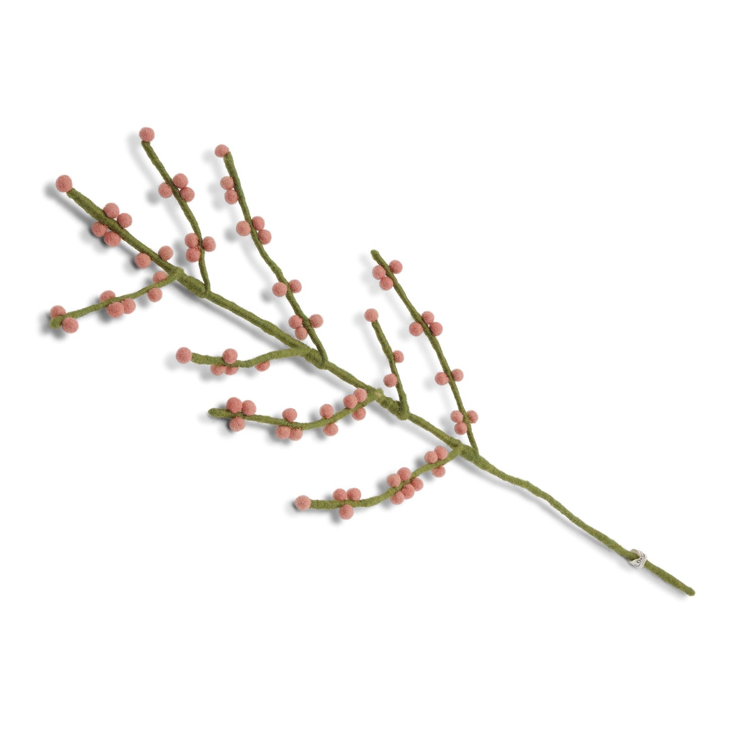 Felt Branch with Rose Berries