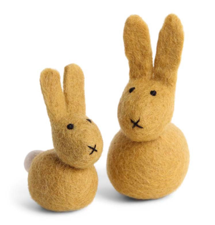Felt Bunny Set - Ochre