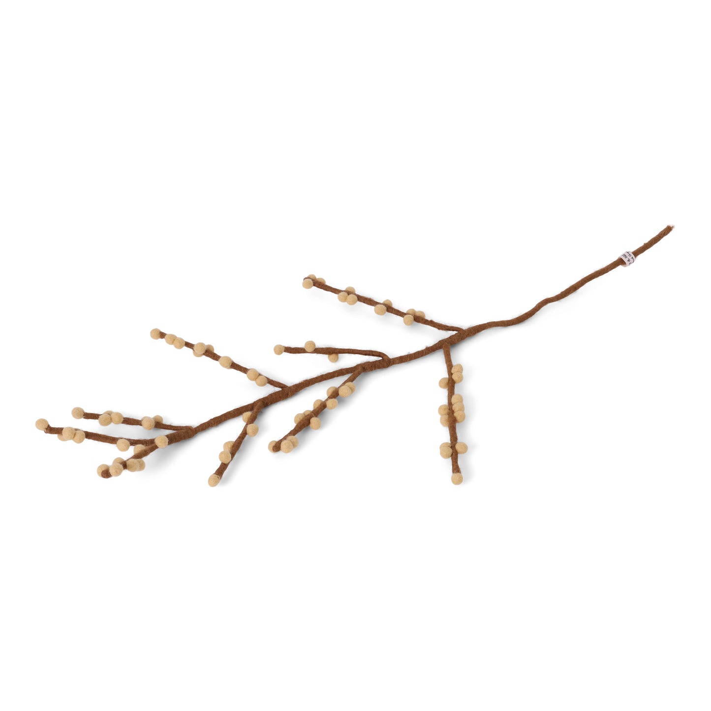 Felt Branch with Dusty Light Yellow Berries