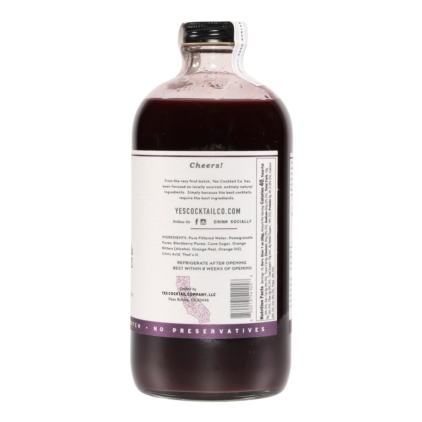 No. 6 Blackberry Pomegranate Cocktail Mixer