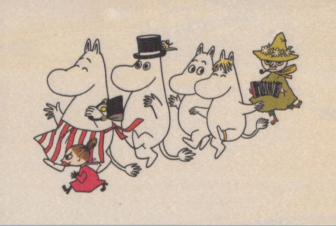 Wooden Postcard - Moomins