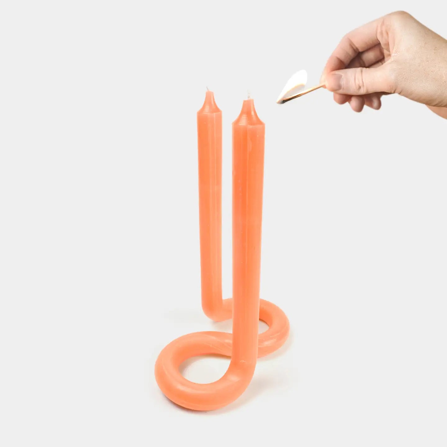 Twist Candle Sticks By Lex Pott - Orange