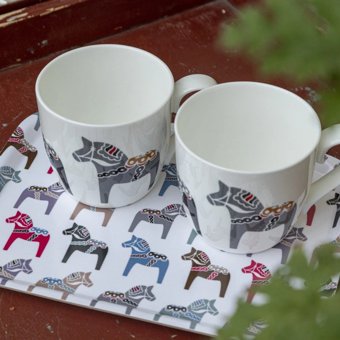 Serving Tray - Dala Horses