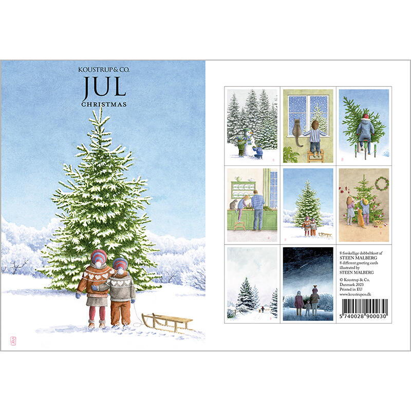 8 Cards with Envelopes - Christmas