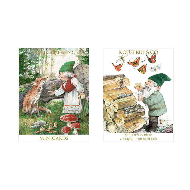Koustrup & Co 10 Mini Cards - Forest Gnomes