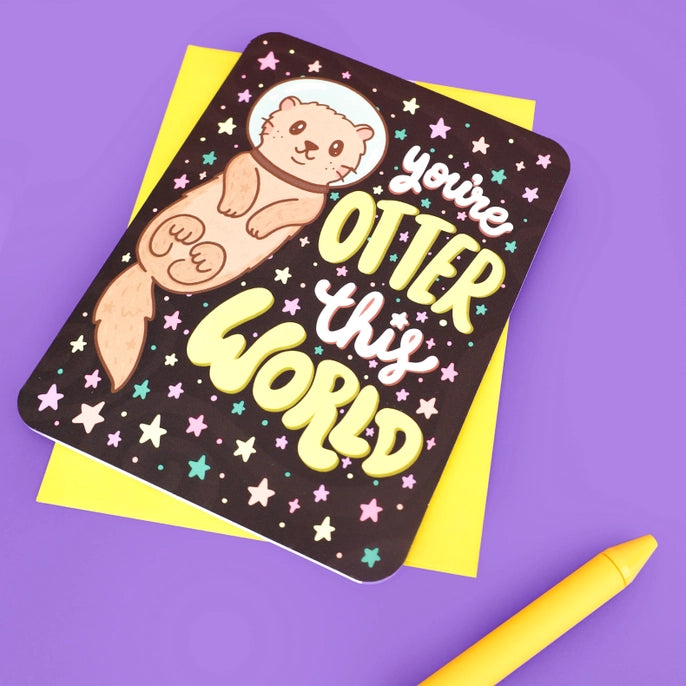 Greeting Cards - Otter This World