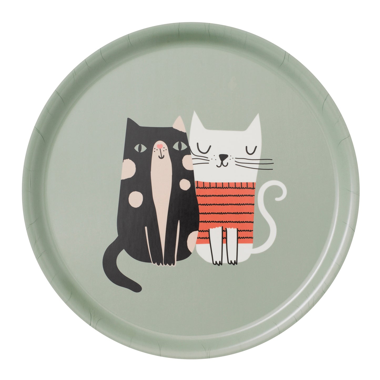 Round Tray - Cat Love