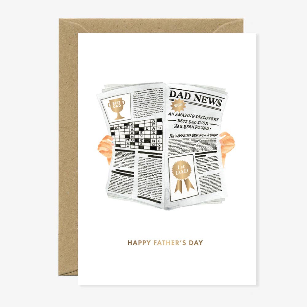 Greeting Cards - Father's Day Newspaper