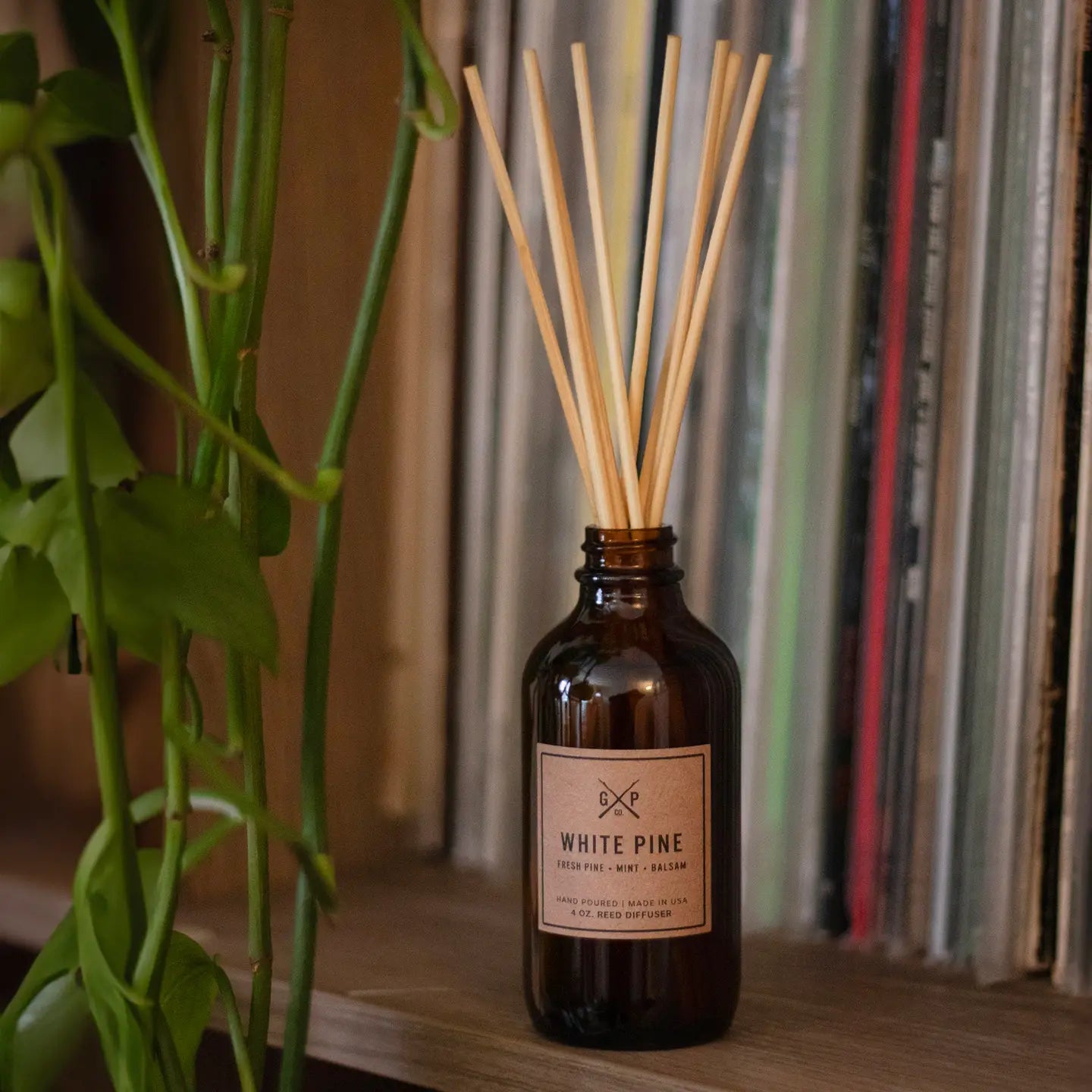 4oz Balsam + Feather Reed Diffuser - White Pine