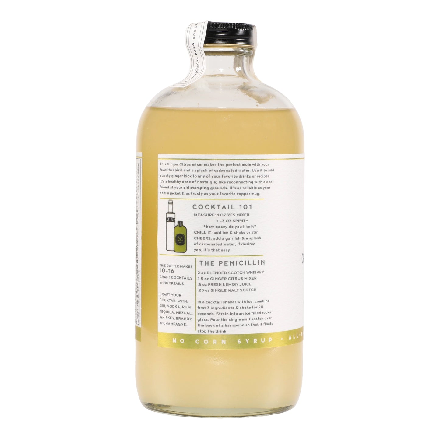 No. 4 Ginger Citrus Cocktail Mixer