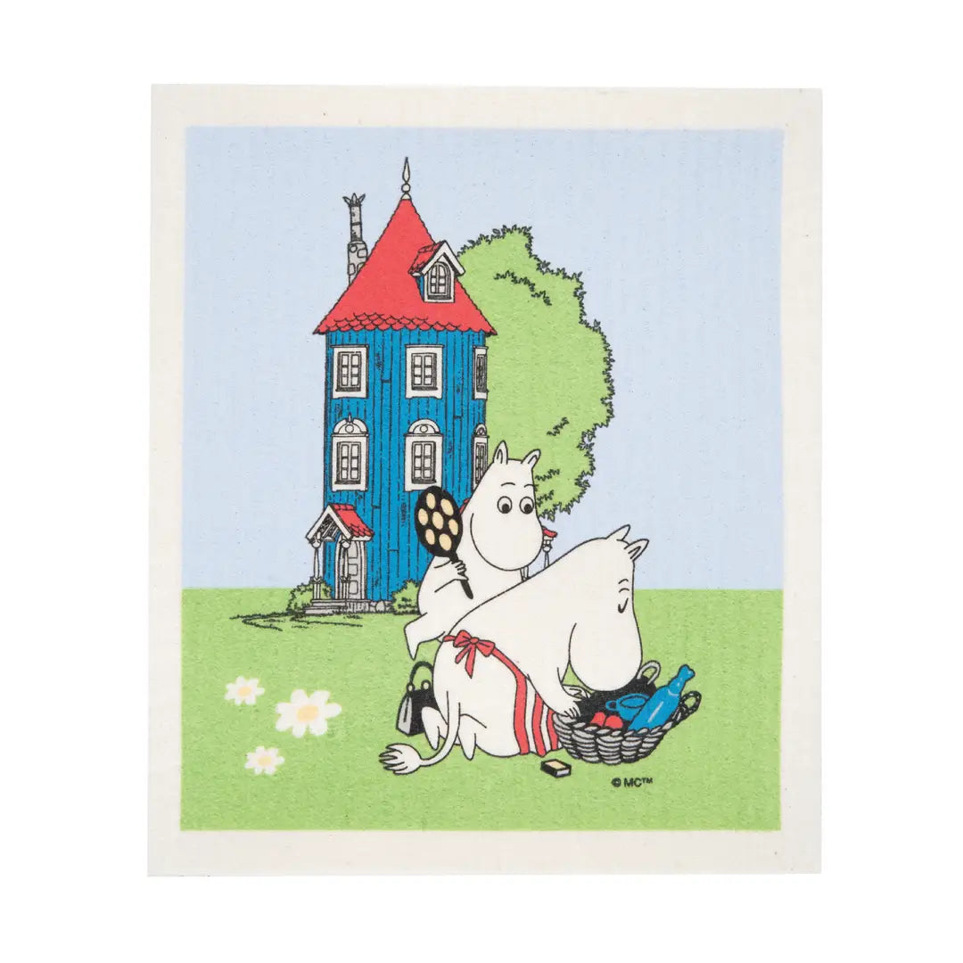 Swedish Dishcloth - Moomin Summer