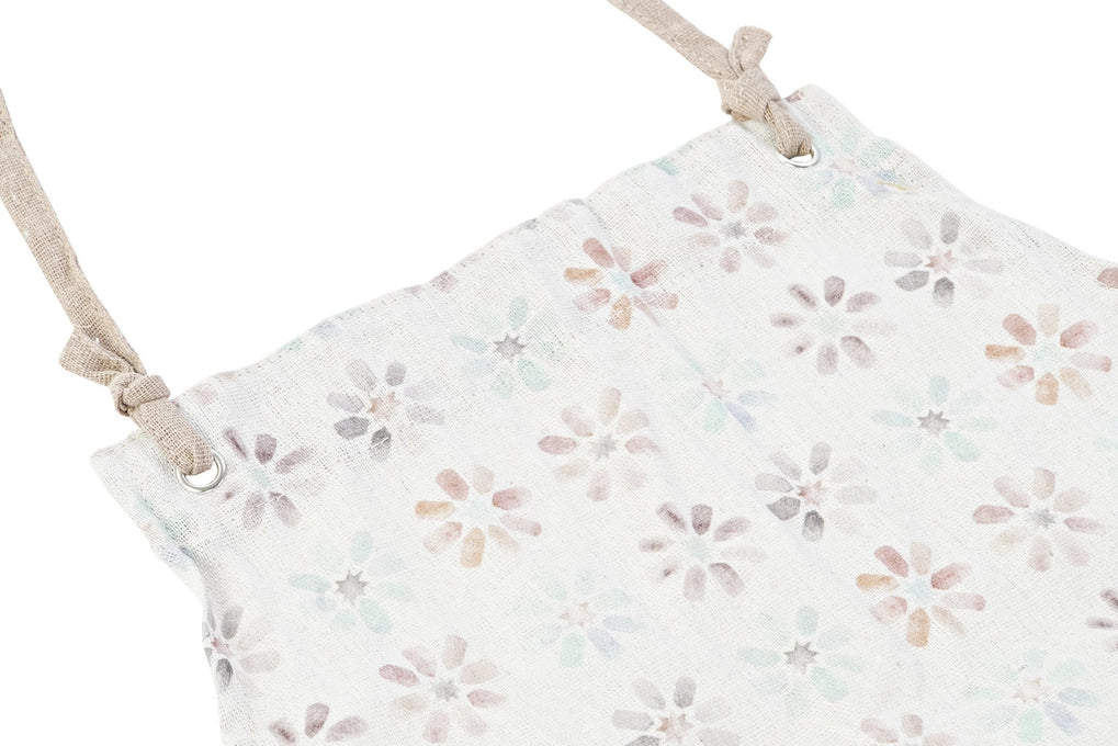 Polyester Cotton Apron - Pink, Grey, & Green