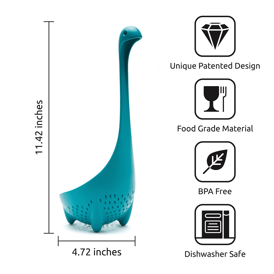 Mamma Nessie Colander Spoon - Turquoise