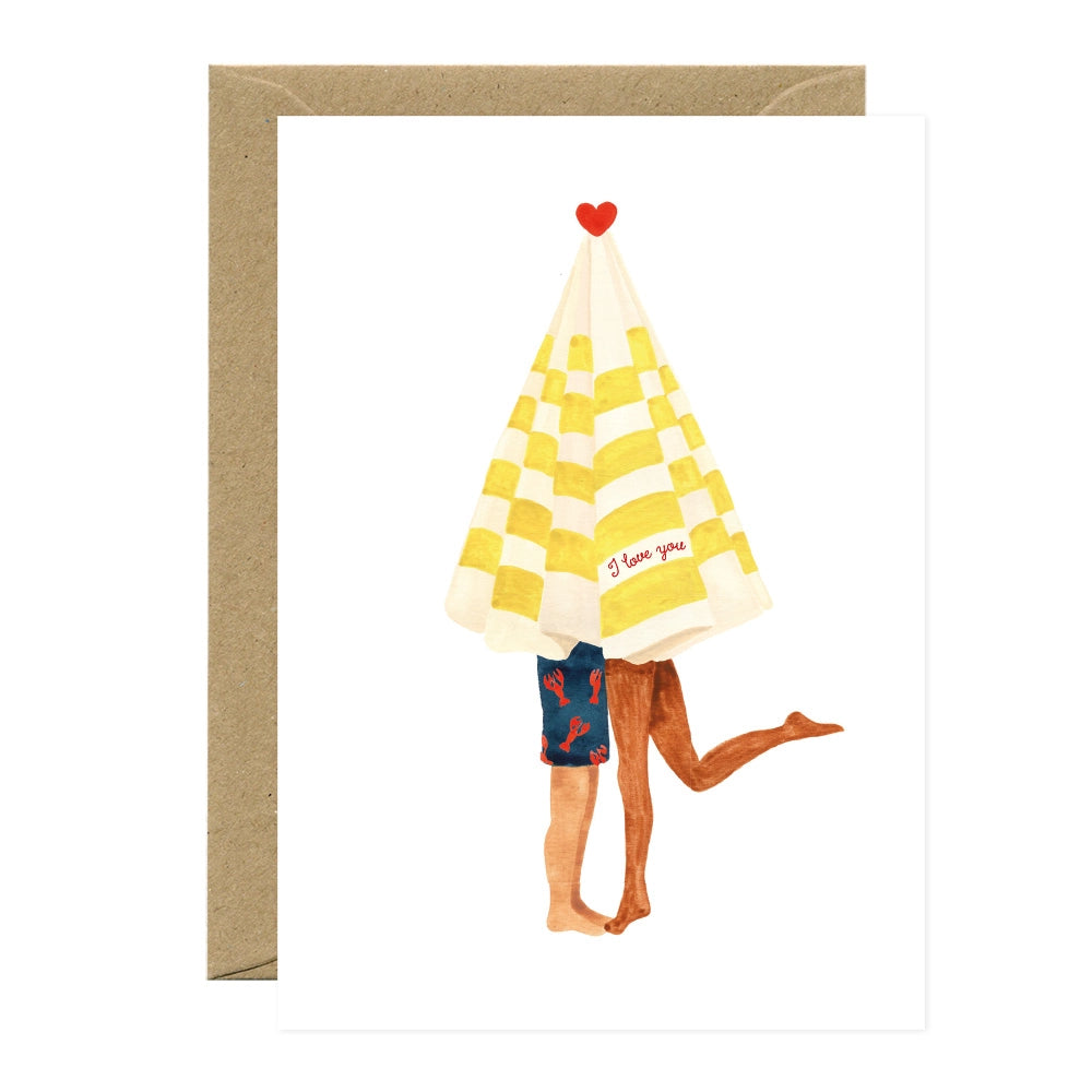 Greeting Cards - Beach Umbrella Love & Friendship