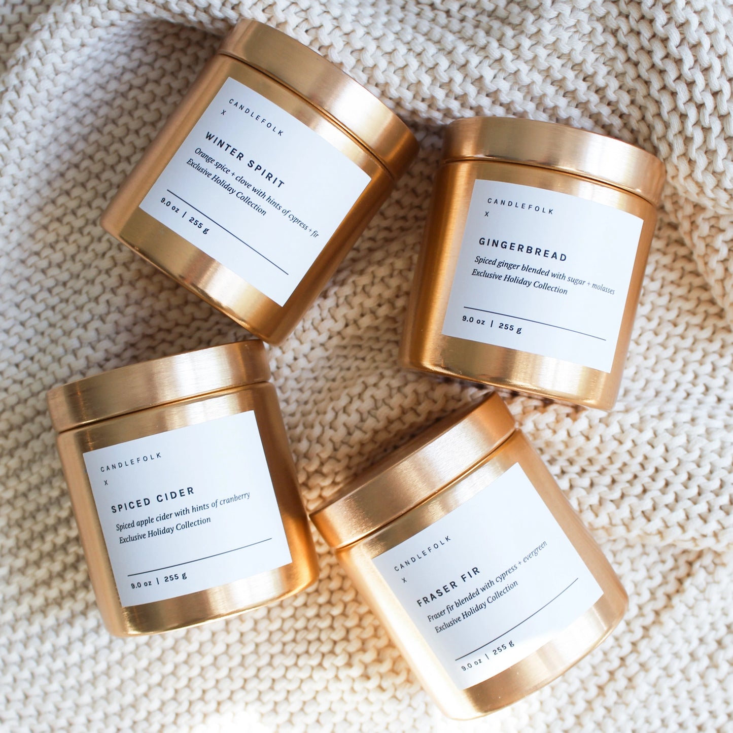 Holiday 9oz Soy Candle - Spiced Cider