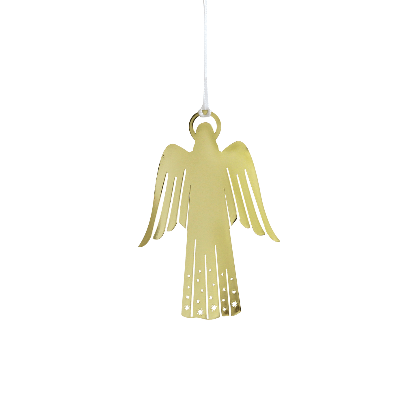 Gold Angel Metal Ornament