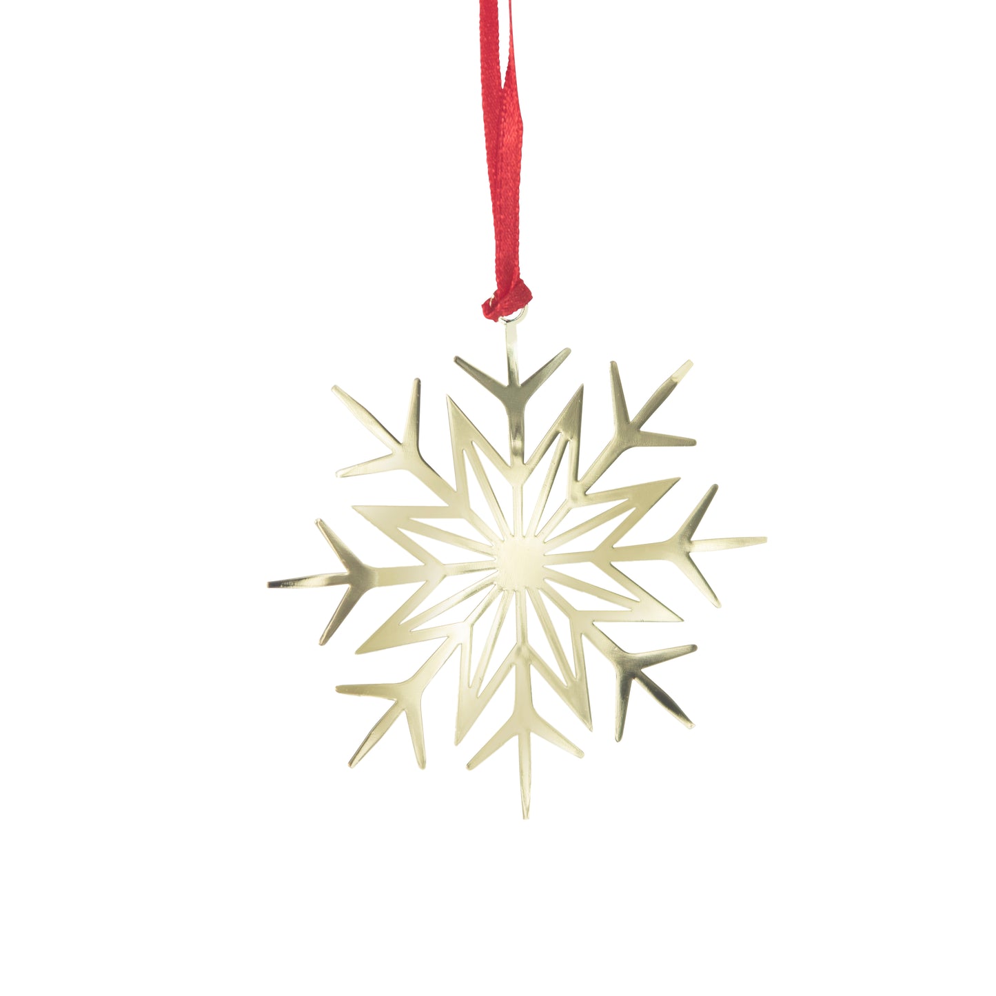 Gold Snowflake Metal Ornament