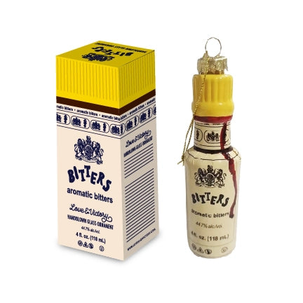 Cocktail Christmas Ornament - Bitters Bottle