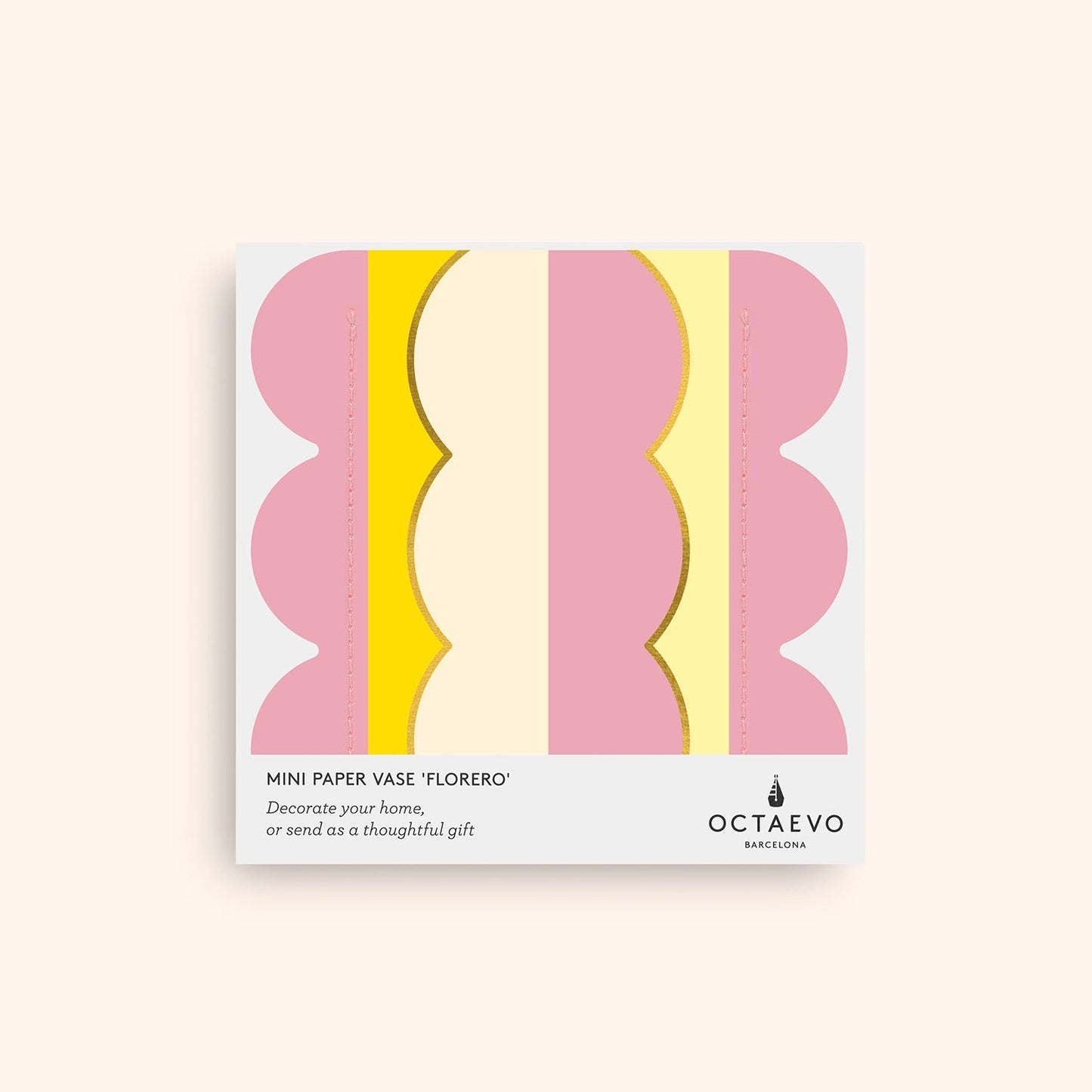Octaevo Riviera Wave Mini Paper Vase