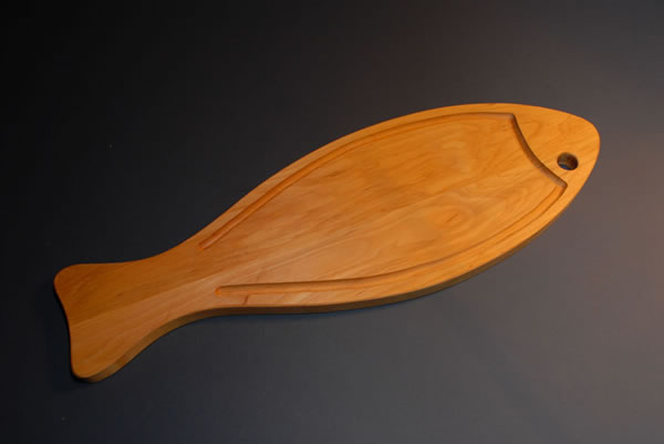 Alder Cutting Board - Fish