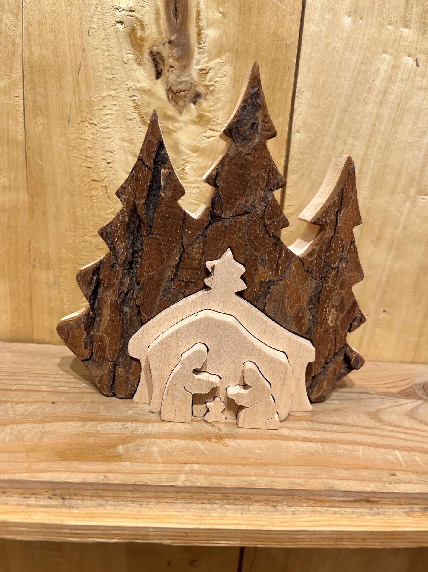 Bark Nativity Puzzle - Medium