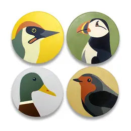Coasters Set of 4 (Ceramic) - RSPB (Free as a Bird)