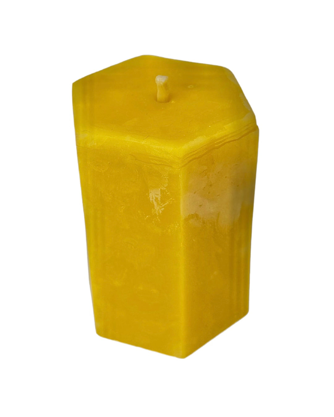 Beeswax Candle - Hex Pillar