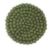 Felt Coaster - Pine Green (Large)