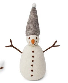 Felt Big Snowman - Grey